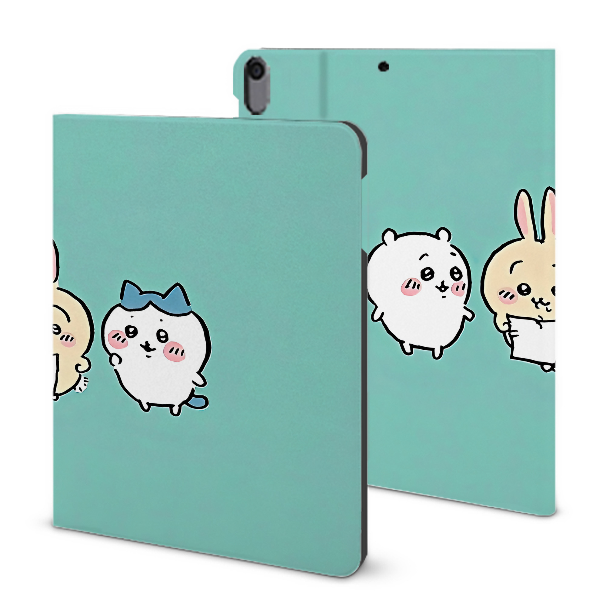 （画像用） ちいかわ Chii-kawa IPad ケース ブック型 PUレザー TPU 耐衝撃 軽量 薄型 ペン収納なし 全面保護 IPad 各モデル対応
